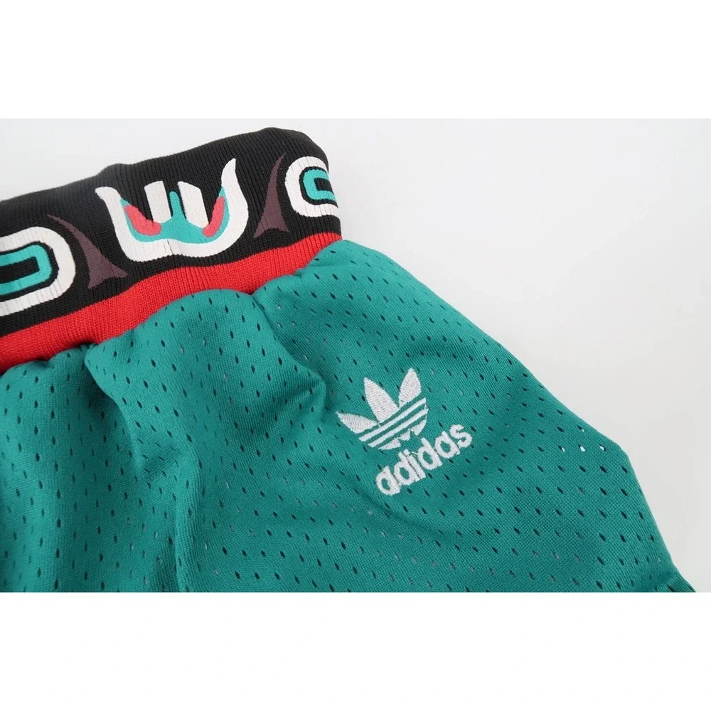 Adidas Memphis Grizzlies NBA Shorts Mens Large Teal‎ Swingman Basketball